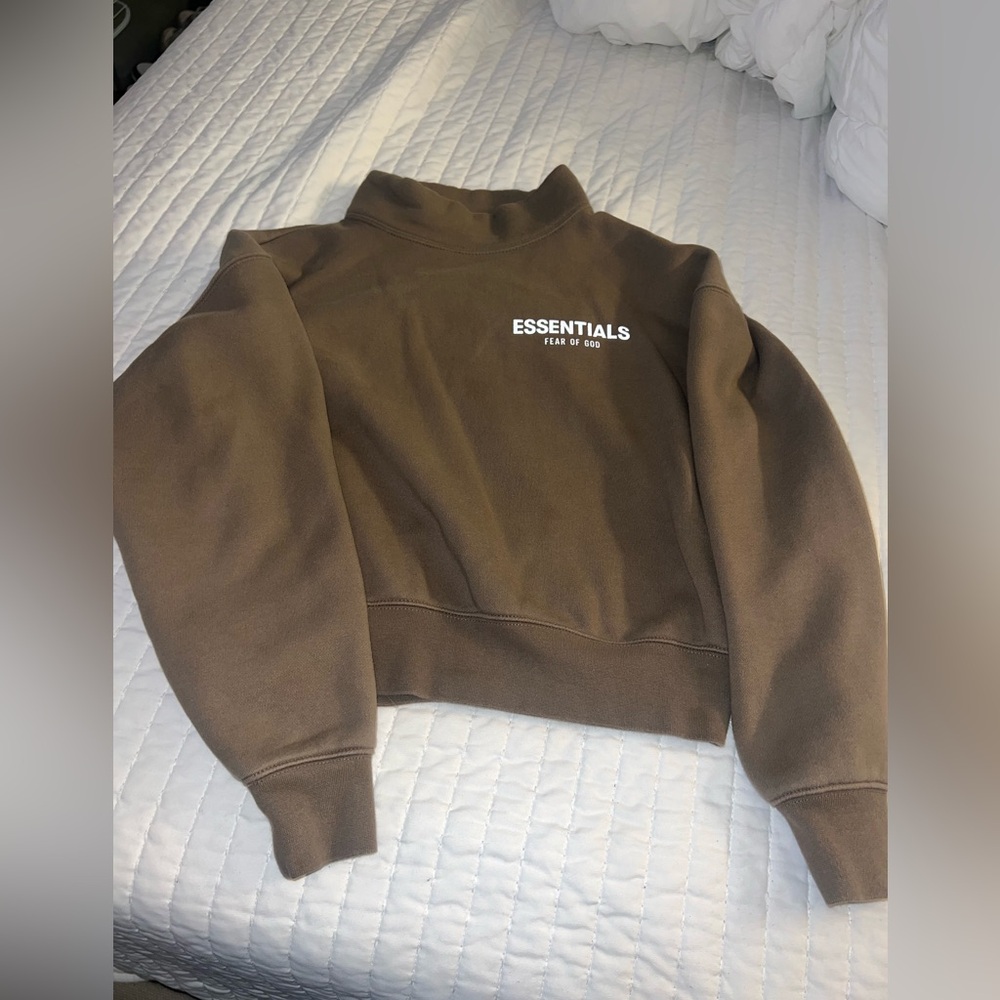 Fear of God Essentials Tan Hoodie